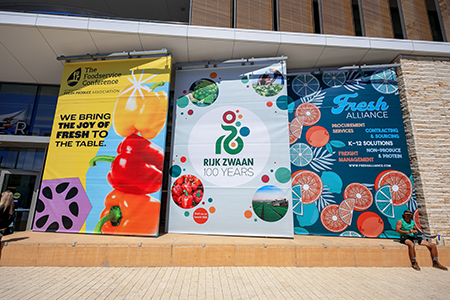 Outdoor sponsored sign in California